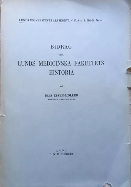 Foto över bokomslag för Eli Essen Möllers bok från 1947